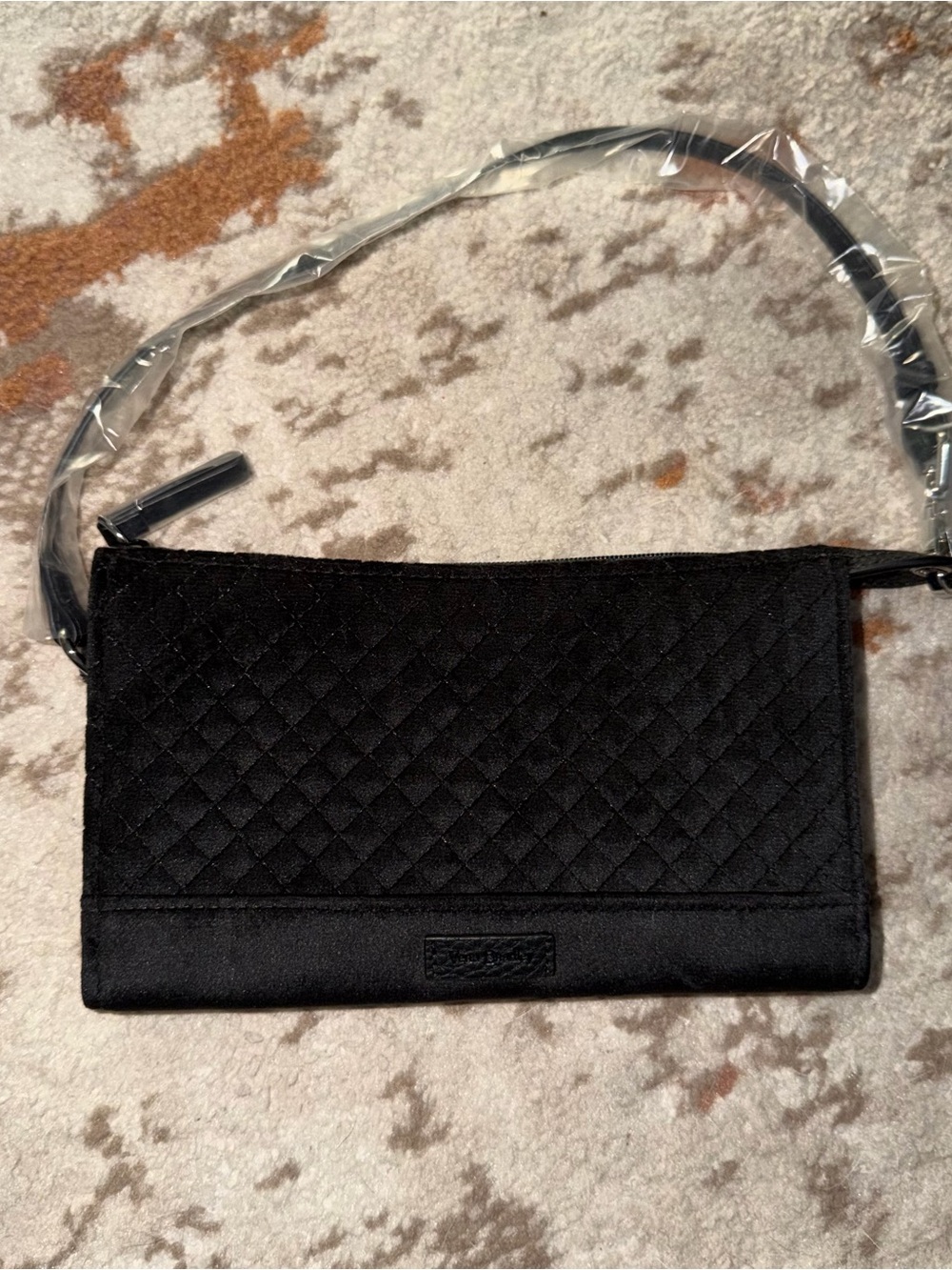 Vera Bradley Black Quilted Wristlet Clutch